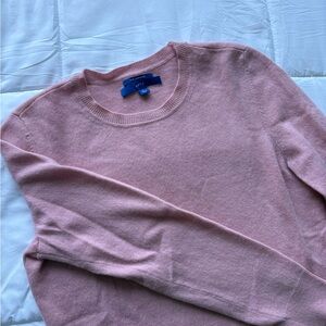 Women’s L - Apt. 9 Soft Pink CASHMERE Crewneck Sweater
